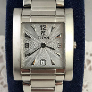 Titan Stainless Steel Watch Face Brushed Finish